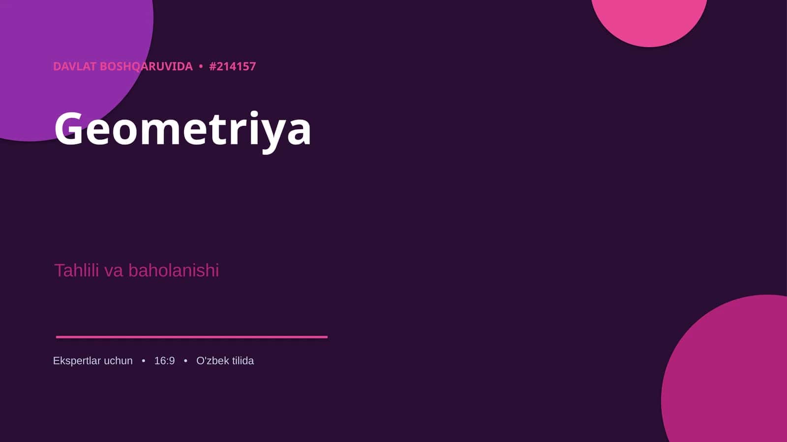 Geometriya 1
