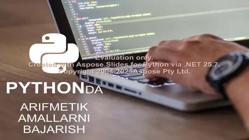 Python Arifmetik Amallarni Bajarish 1