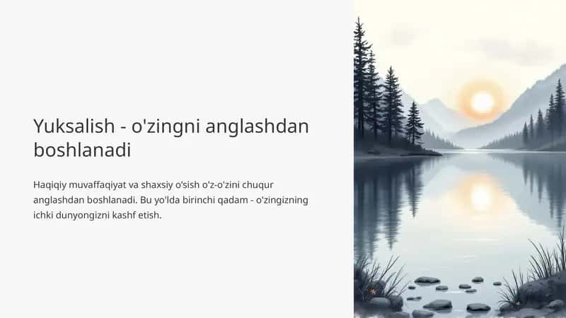 O'z-o'zini anglash 1