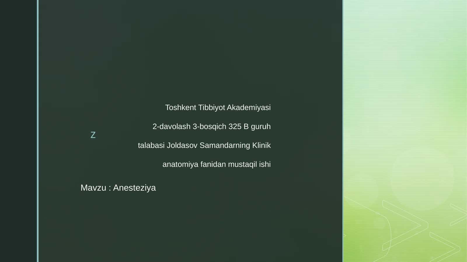 Anesteziya 1