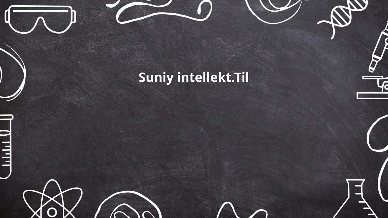 Suniy intellekt.Til 1