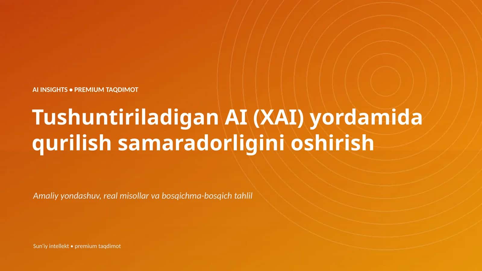 Sun'iy intellekt • premium taqdimot 1