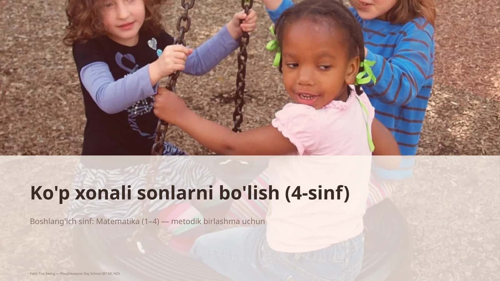 Ko'p xonali sonlarni bo'lish (4-sinf) 1