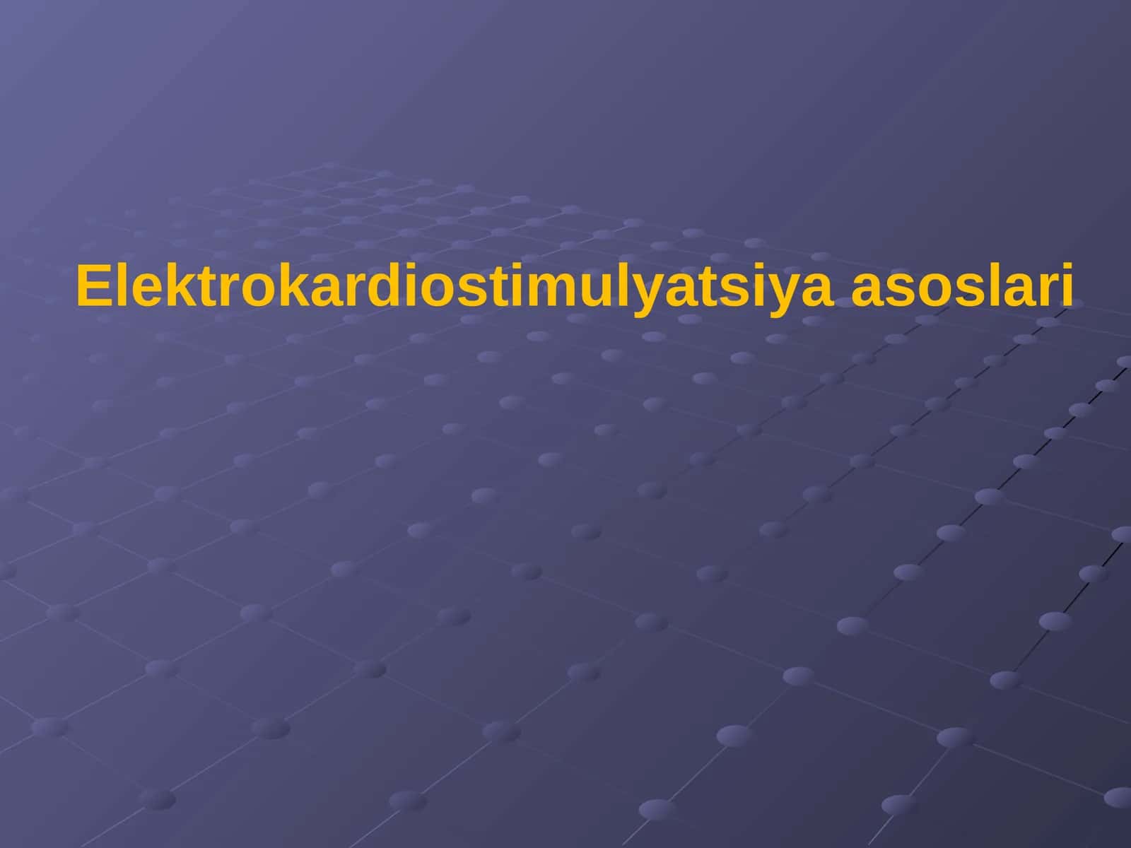 Elektrokardiostimulyatsiya asoslari 1