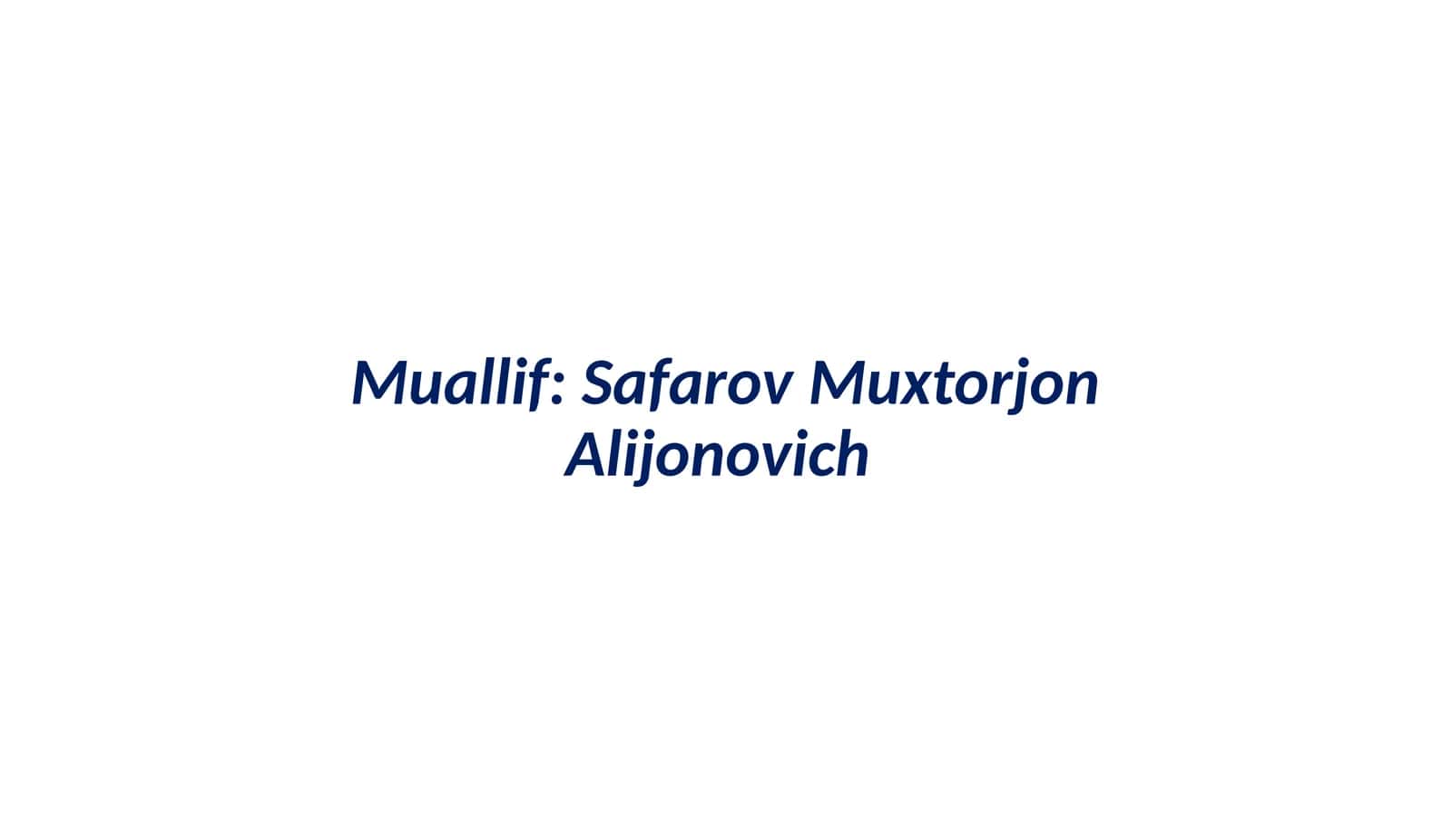 Fosfor haqida umumiymaʼlumot 1