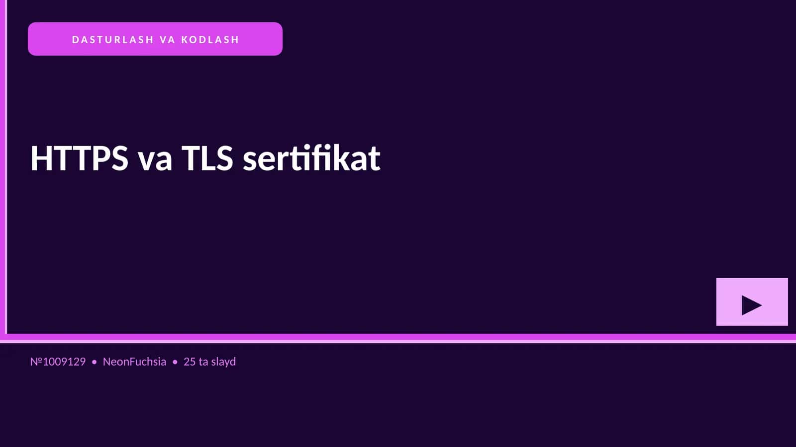 HTTPS va TLS sertifikat 1