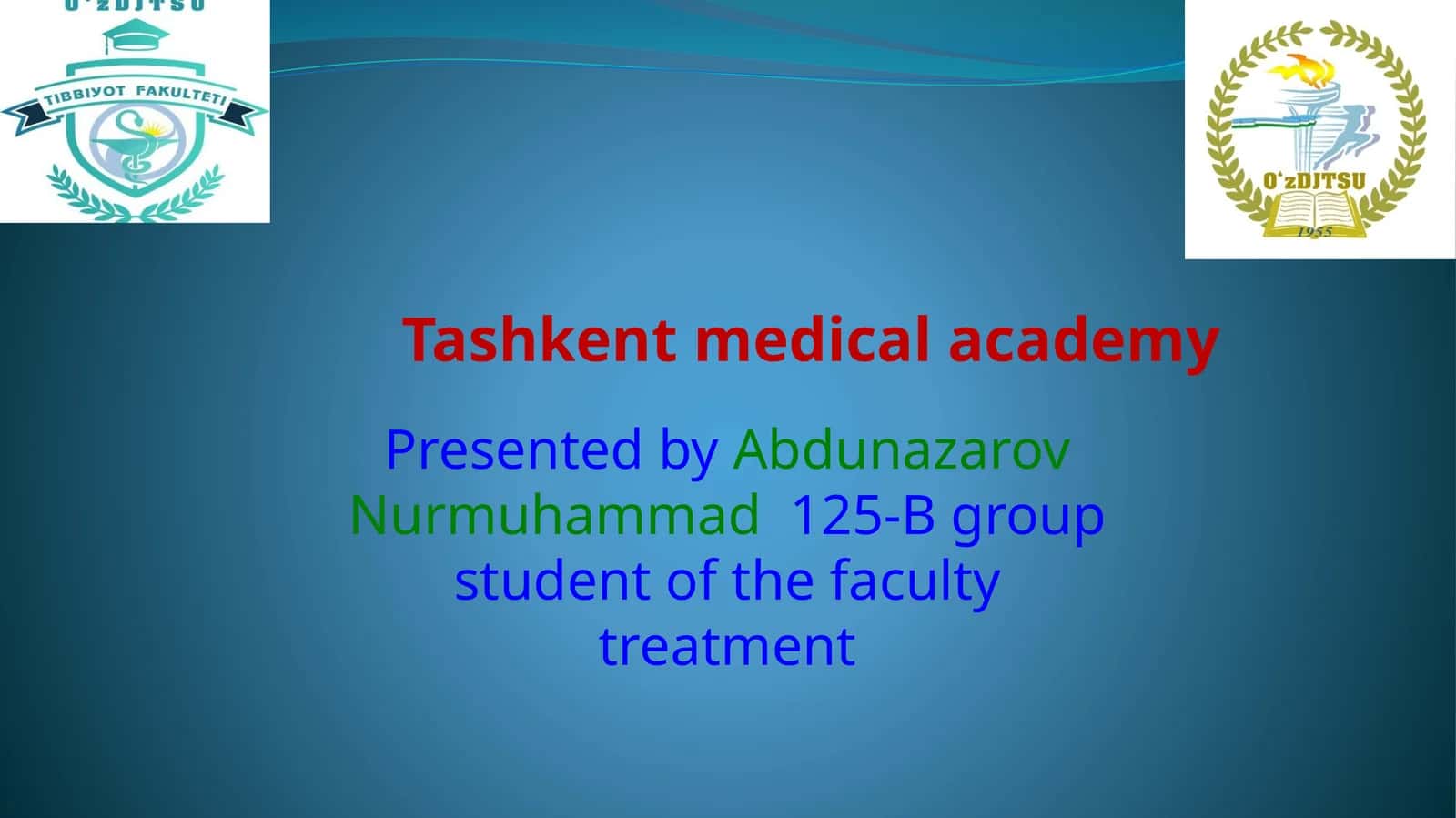 Tashkent medical academy 1