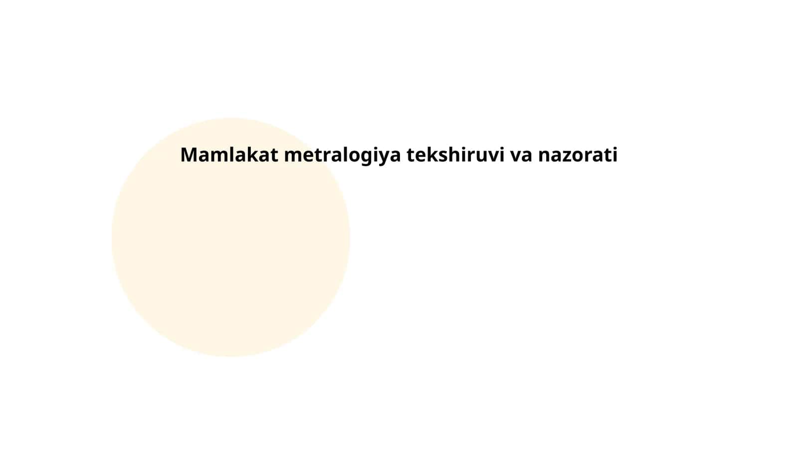 Mamlakat metralogiya tekshiruvi va nazorati 1