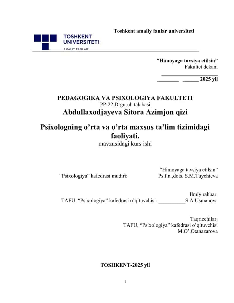 Kuzatish pedagogik psixologik tadqiqot metodi 1