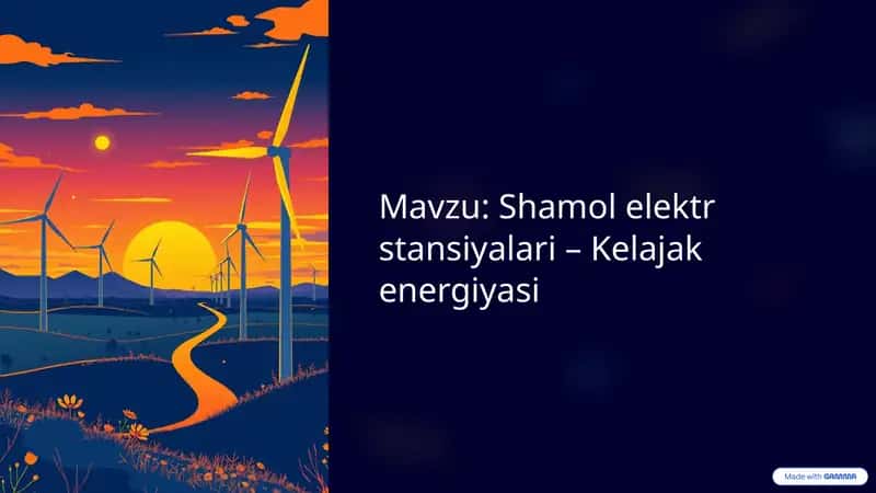 Shamol elektr stansiyasi 1