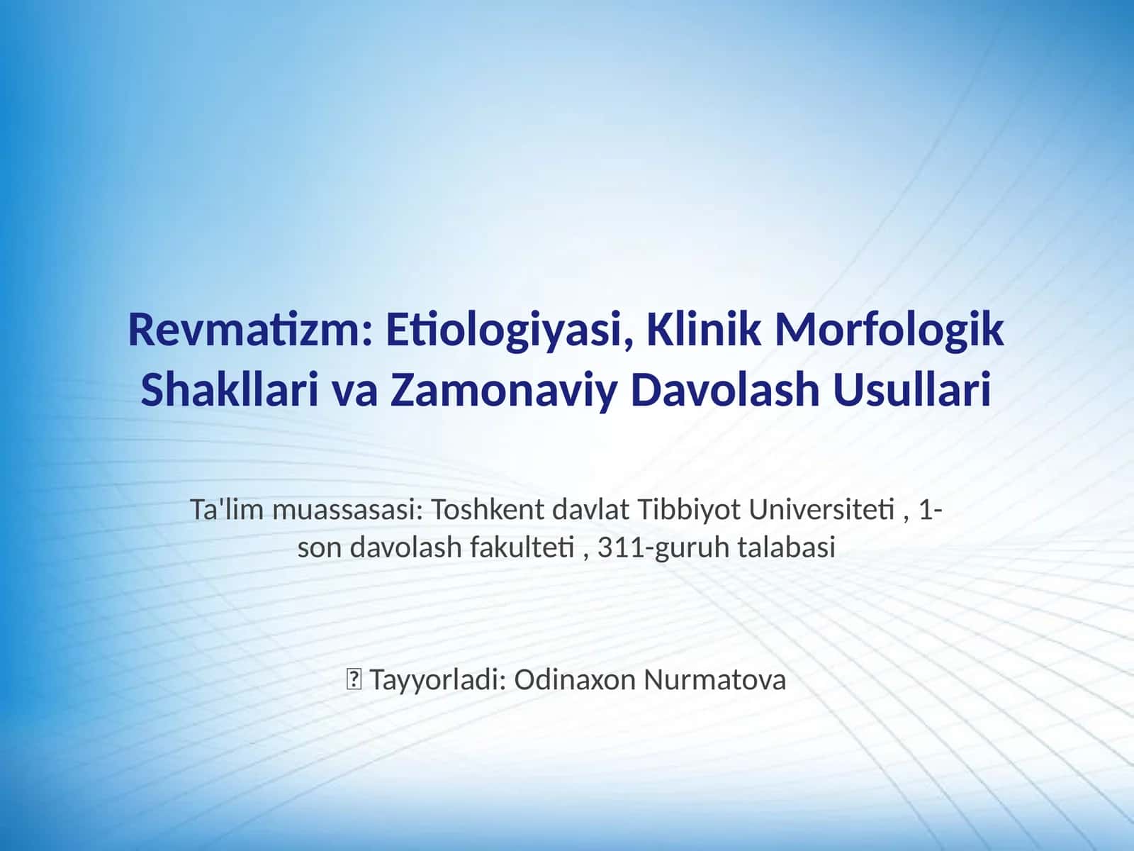 Revmatizm: Etiologiyasi, Klinik Morfologik Shakllari va Zamonaviy Davolash Usullari 1