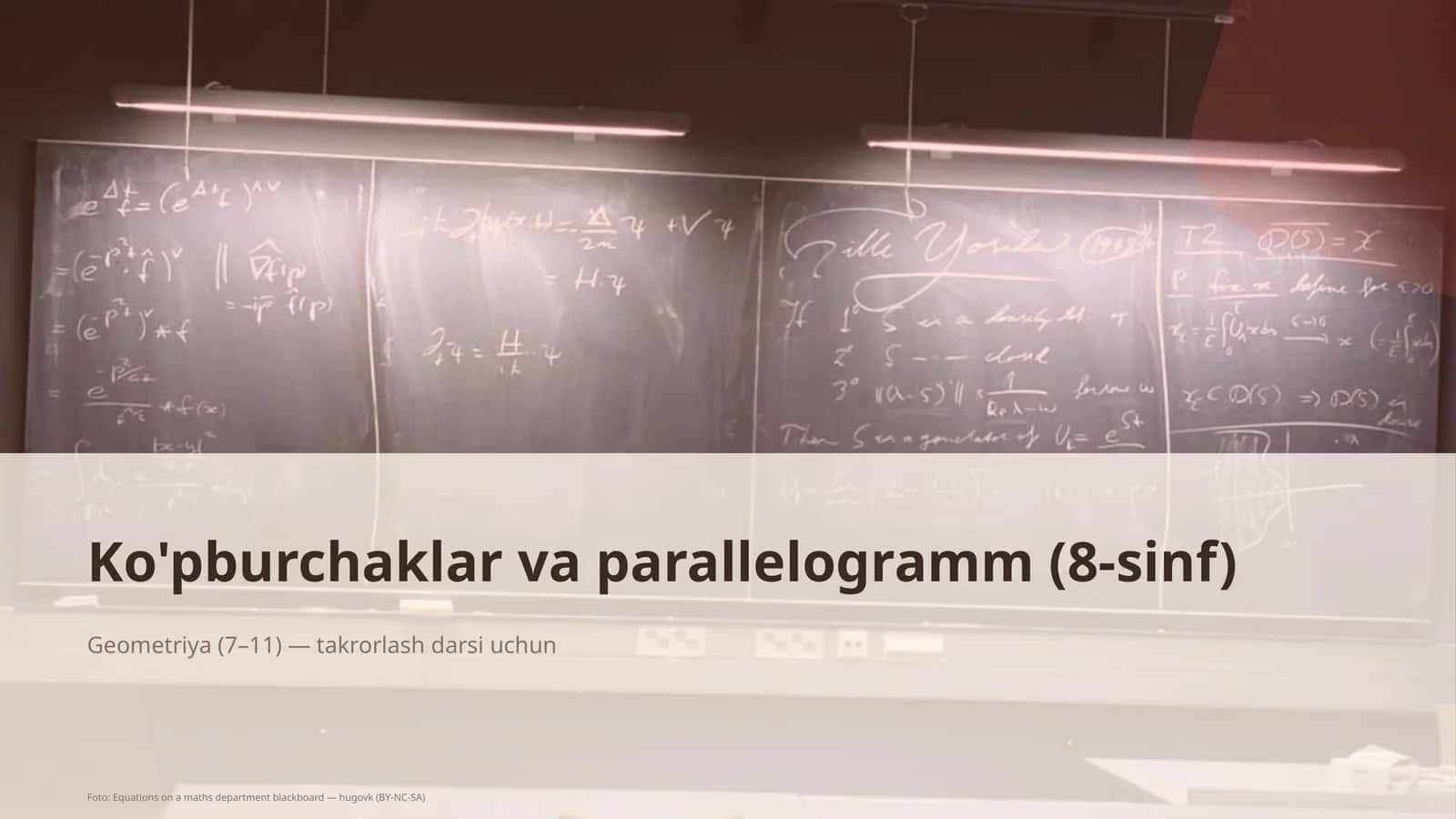 Ko'pburchaklar va parallelogramm (8-sinf) 1
