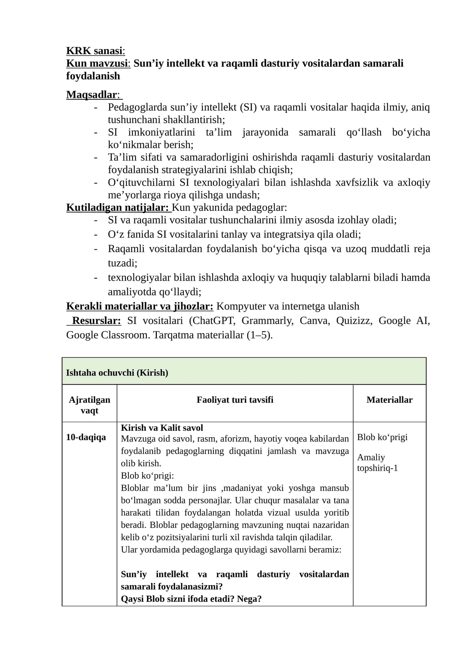 Sunʼiy intellekt va raqamli dasturiy vositalardan samarali foydalanish 1