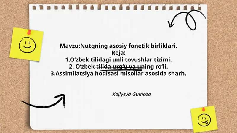 Nutqning asosiy fonetik birliklari 1