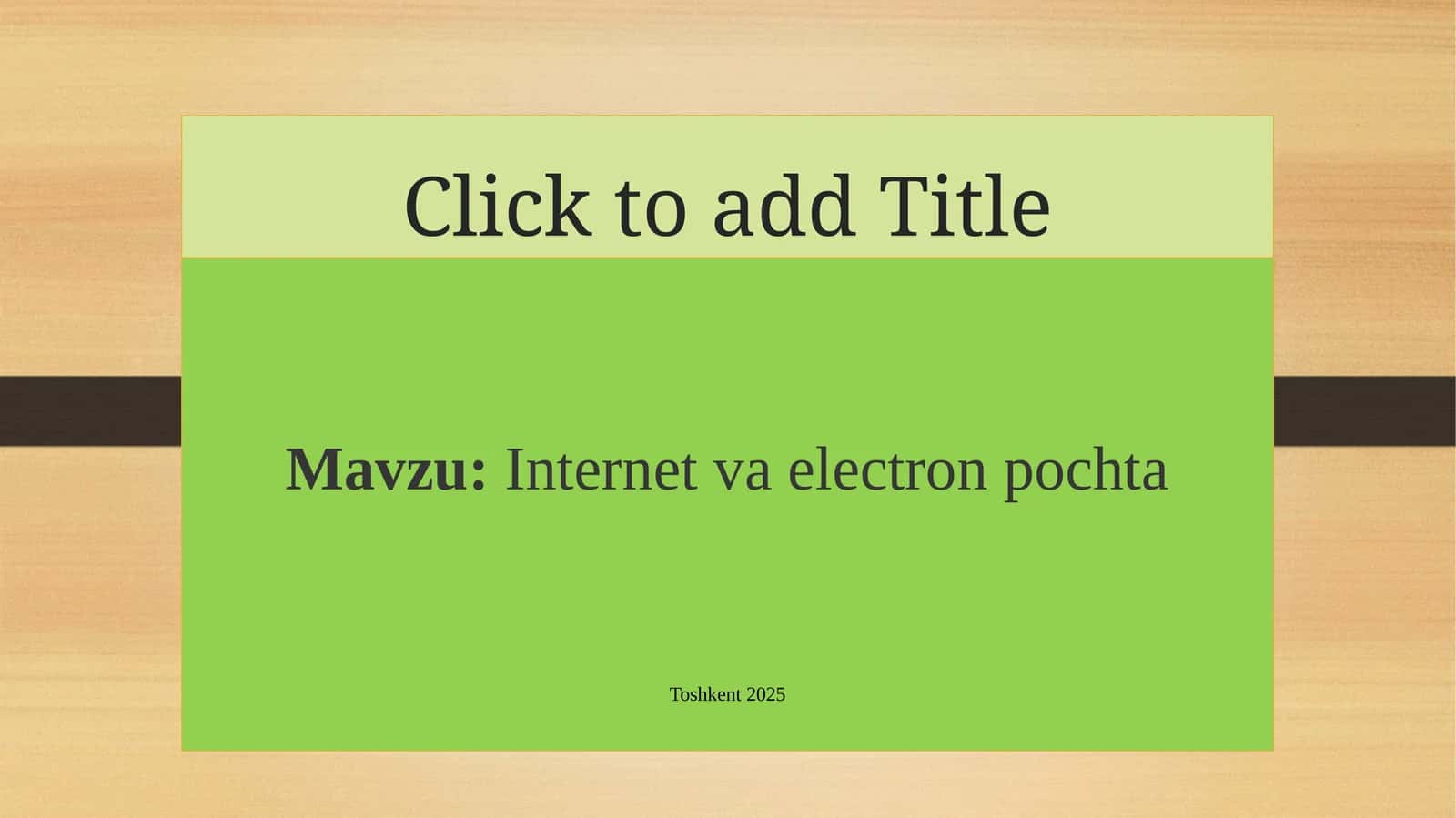 Internet va electron pochta 1