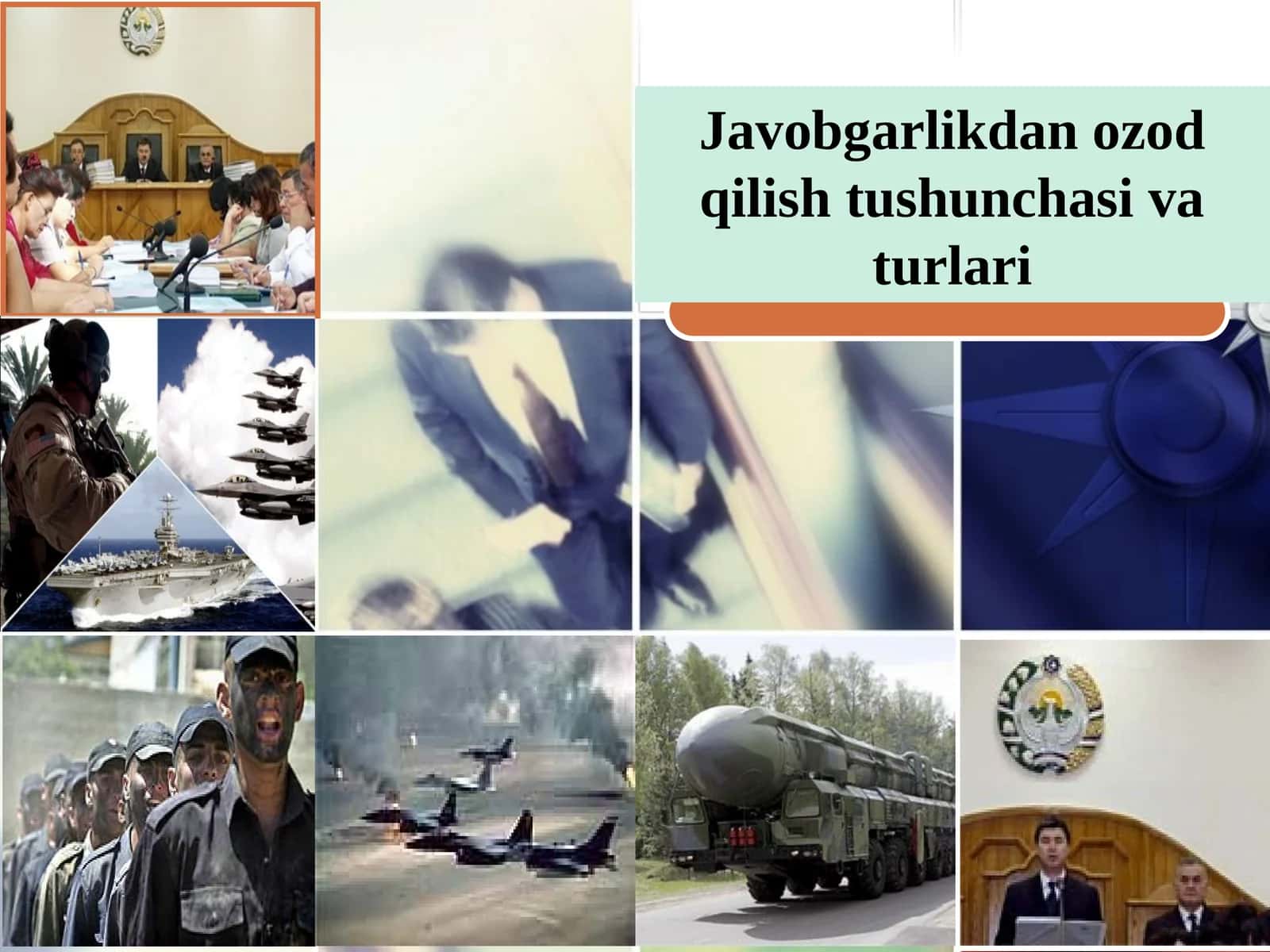Javobgarlikdan ozod qilish tushunchasi va turlari 1