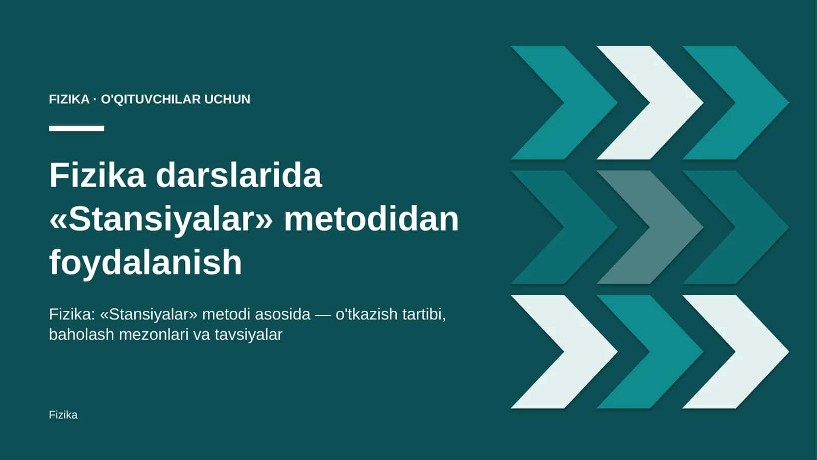 fizika darslarida stansiyalar metodidan foydalanish 8379 1