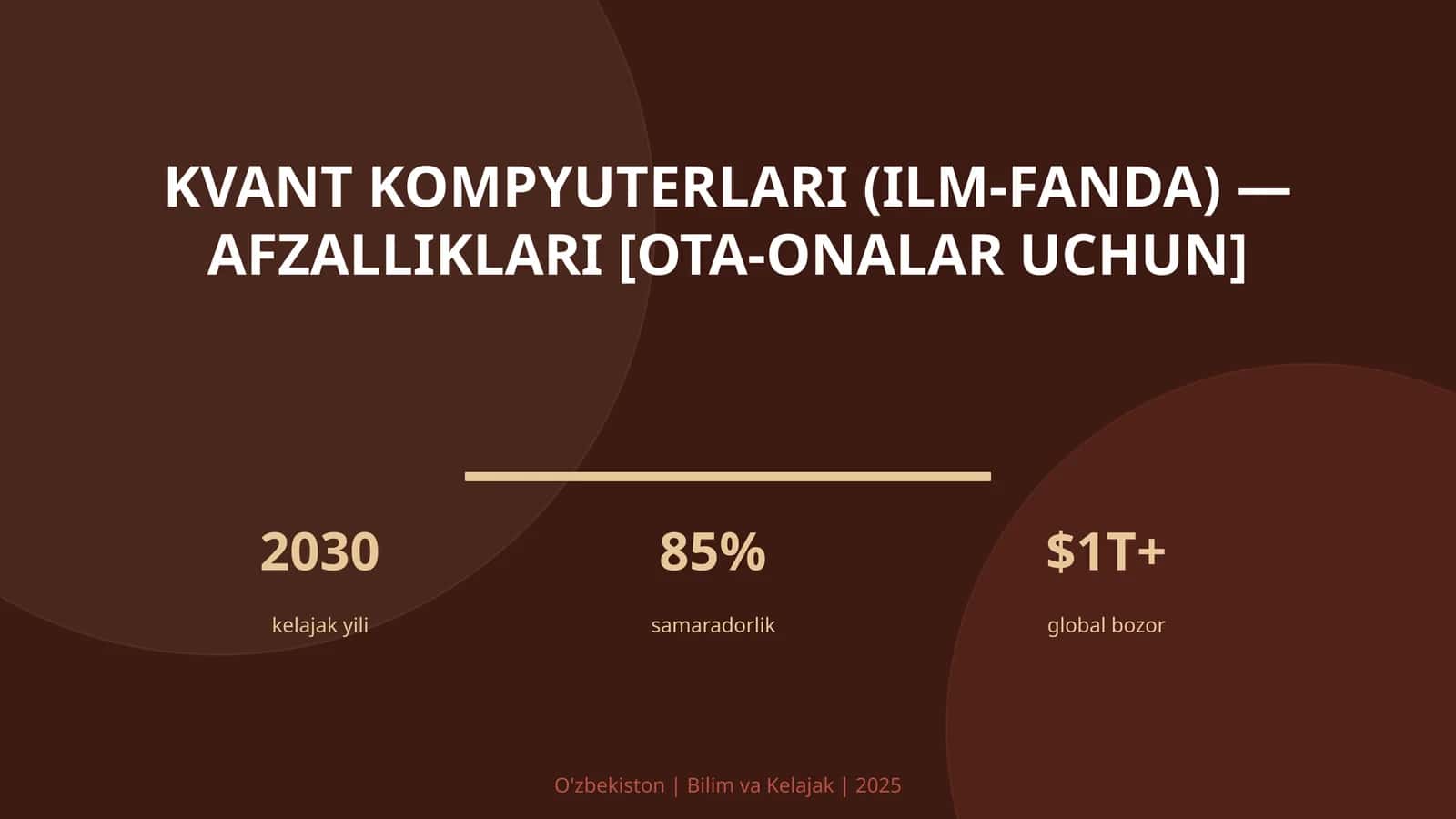 KVANT KOMPYUTERLARI (ILM-FANDA) — AFZALLIKLARI [OTA-ONALAR UCHUN] 1