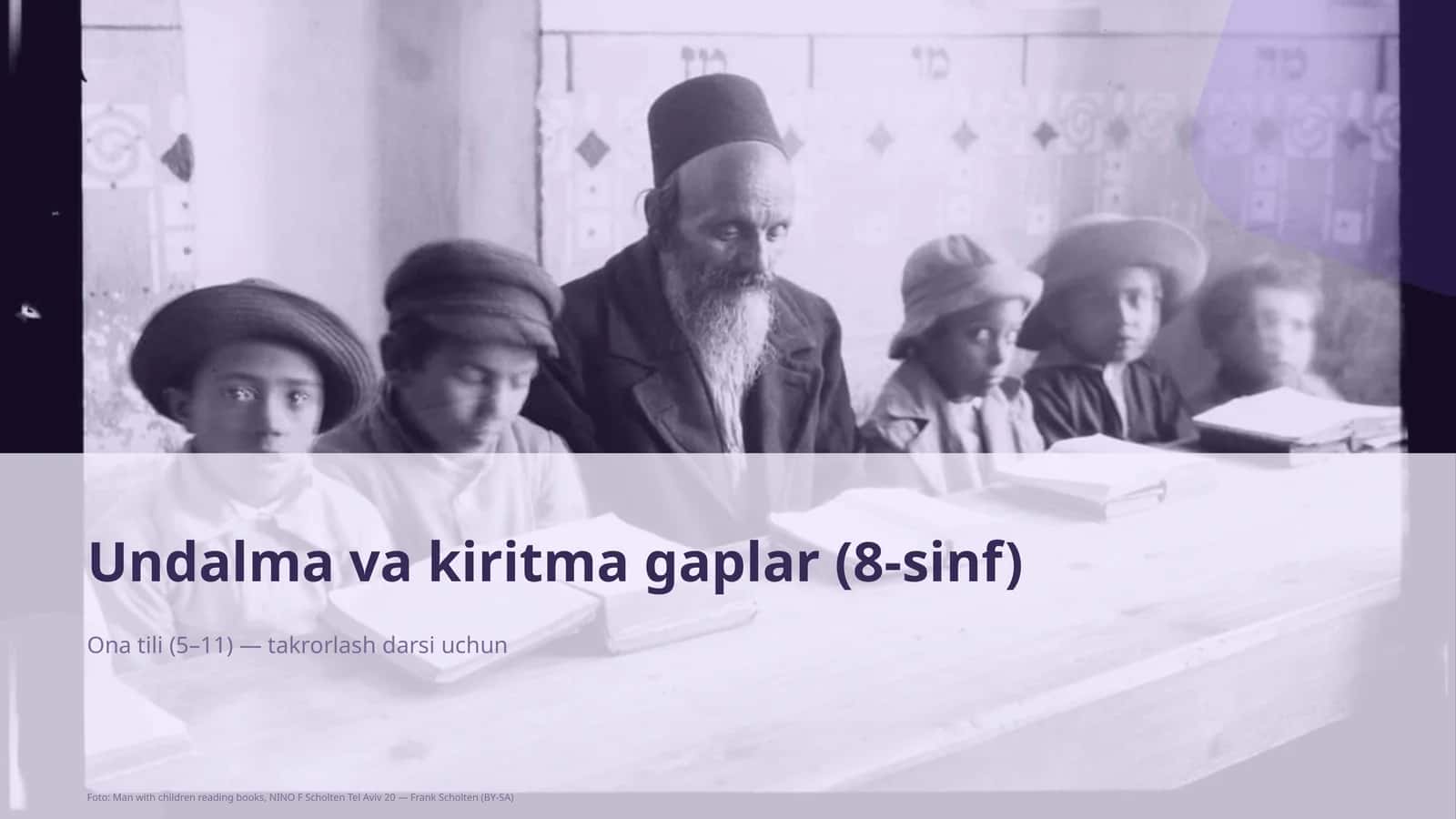 Undalma va kiritma gaplar (8-sinf) 1