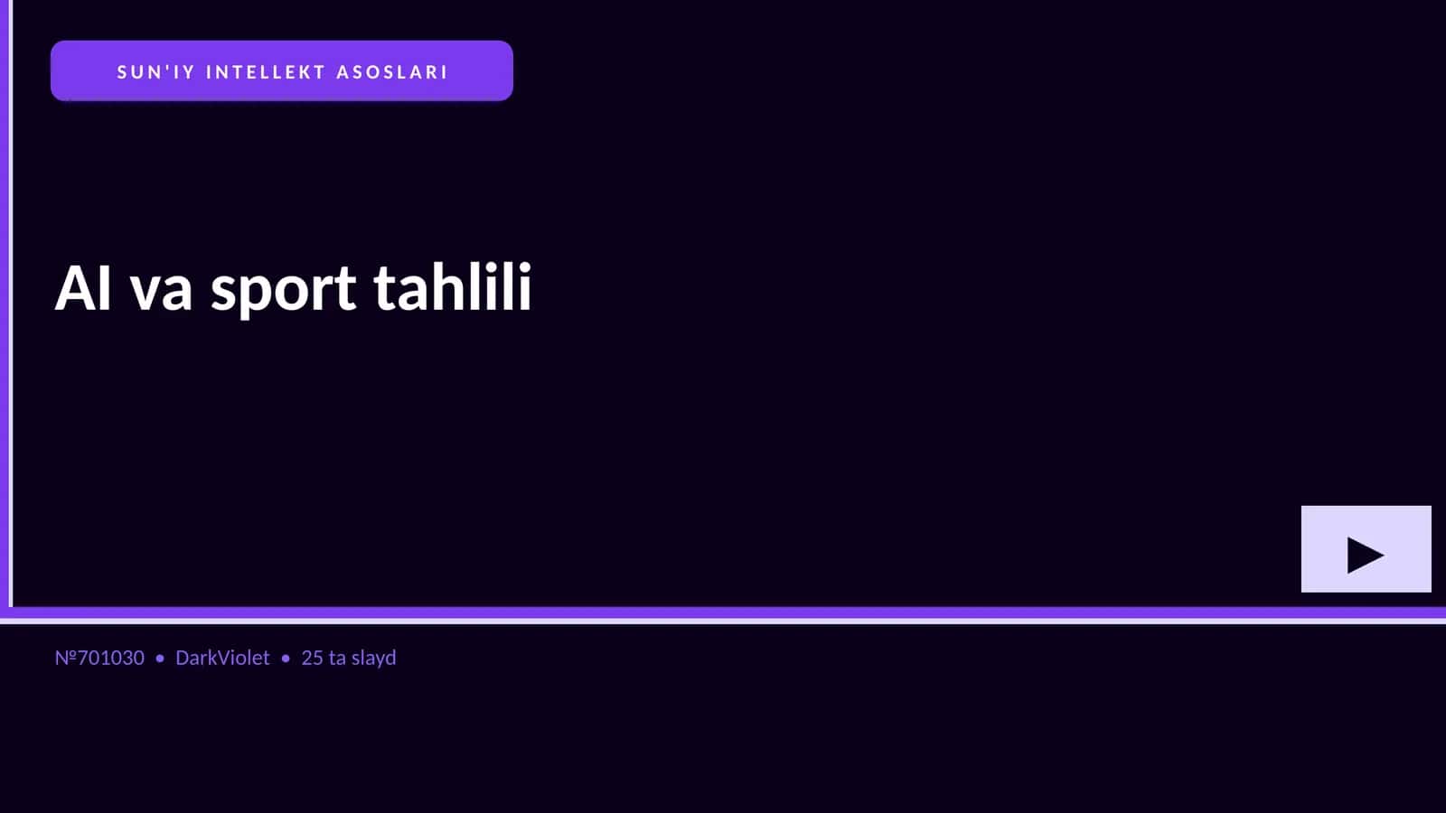 AI va sport tahlili 1