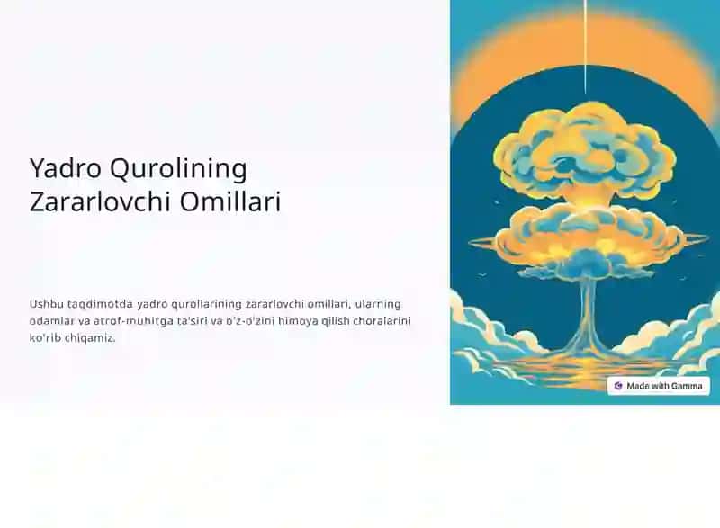YadroQurolining Zararlovchi Omillari 1
