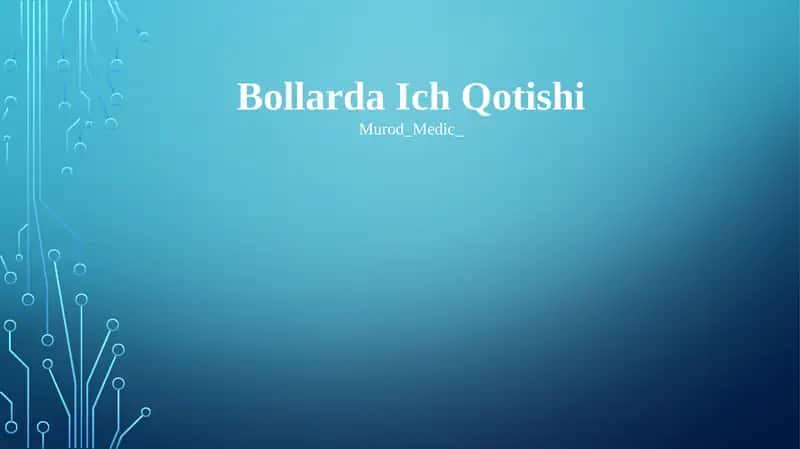 Bollarda Ich Qotishi 1