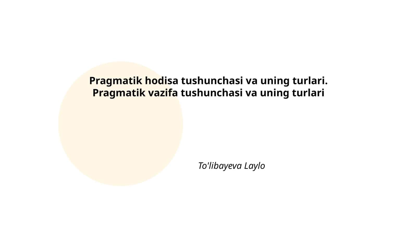 Pragmatik hodisa tushunchasi va uning turlari 1