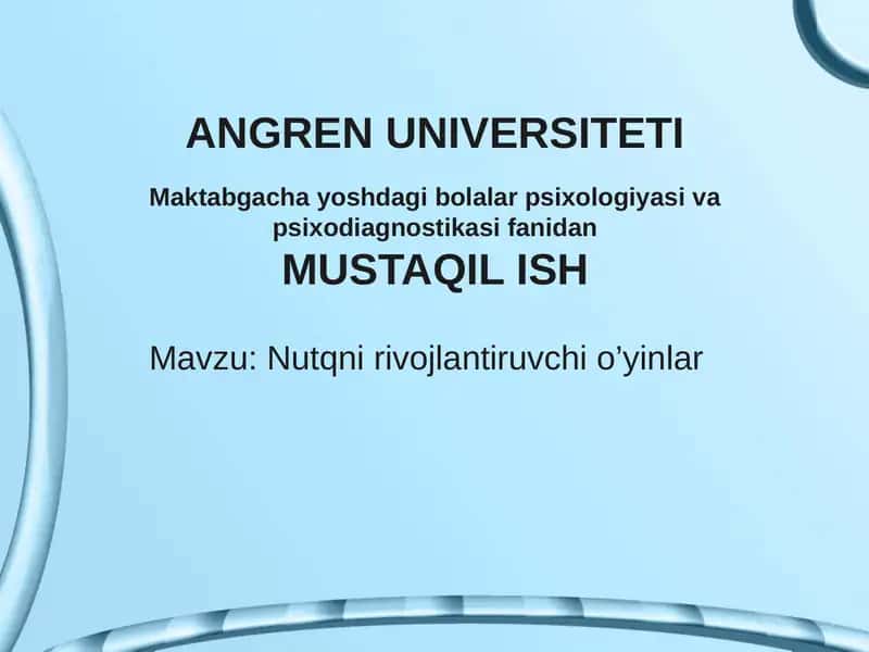 Nutqnirivojlantiruvchio’yinlar 1