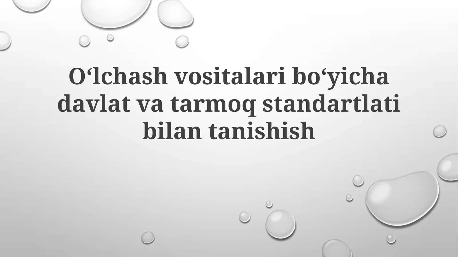 Metrologiya Asoslari 1