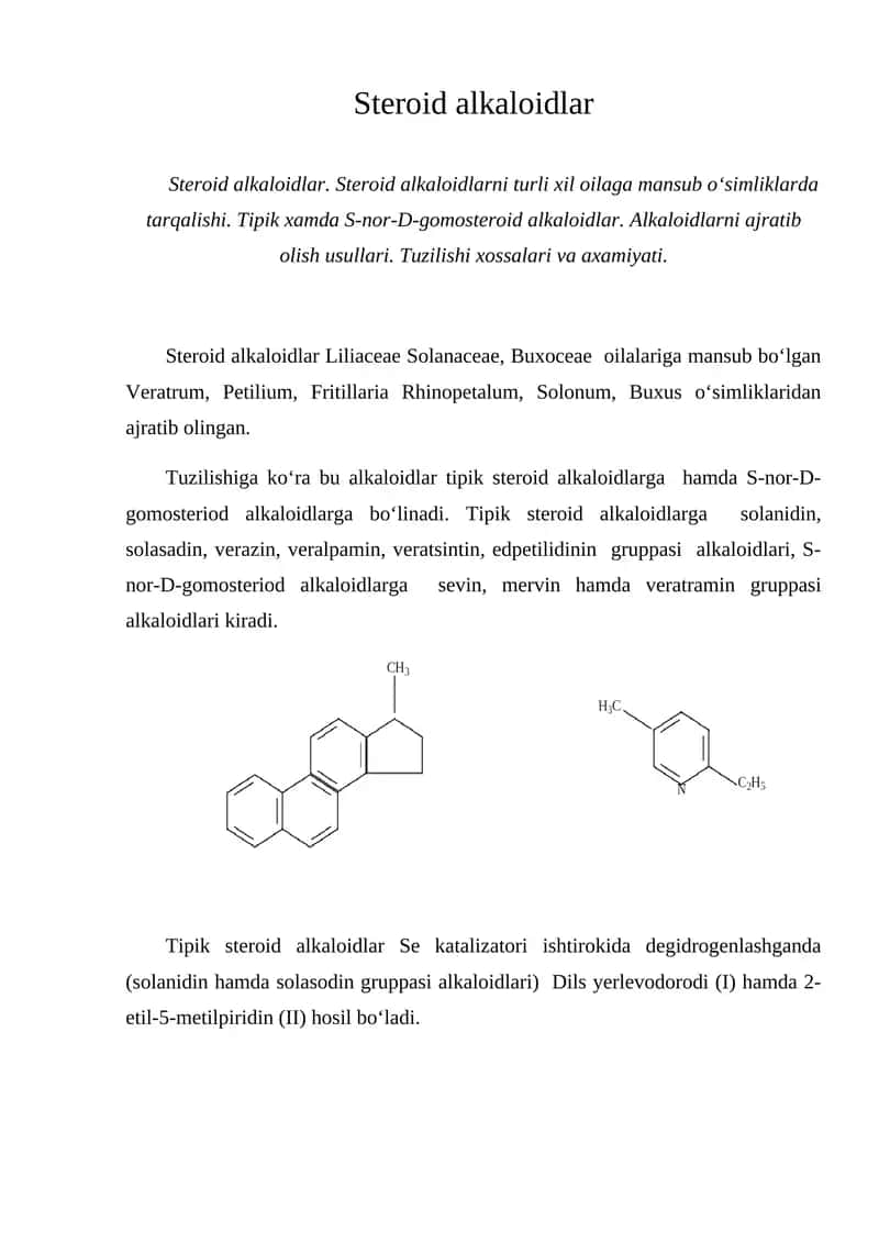 Steroid alkaloidlar 1