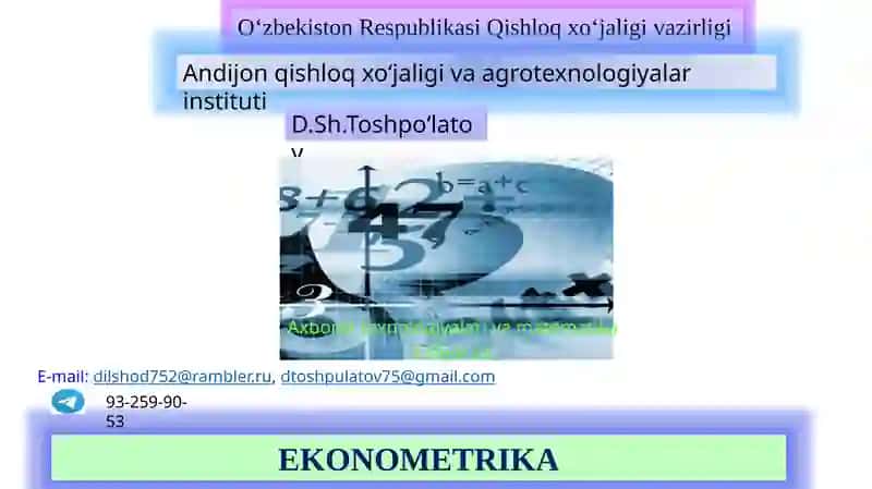Vaqtli qatorlar 1