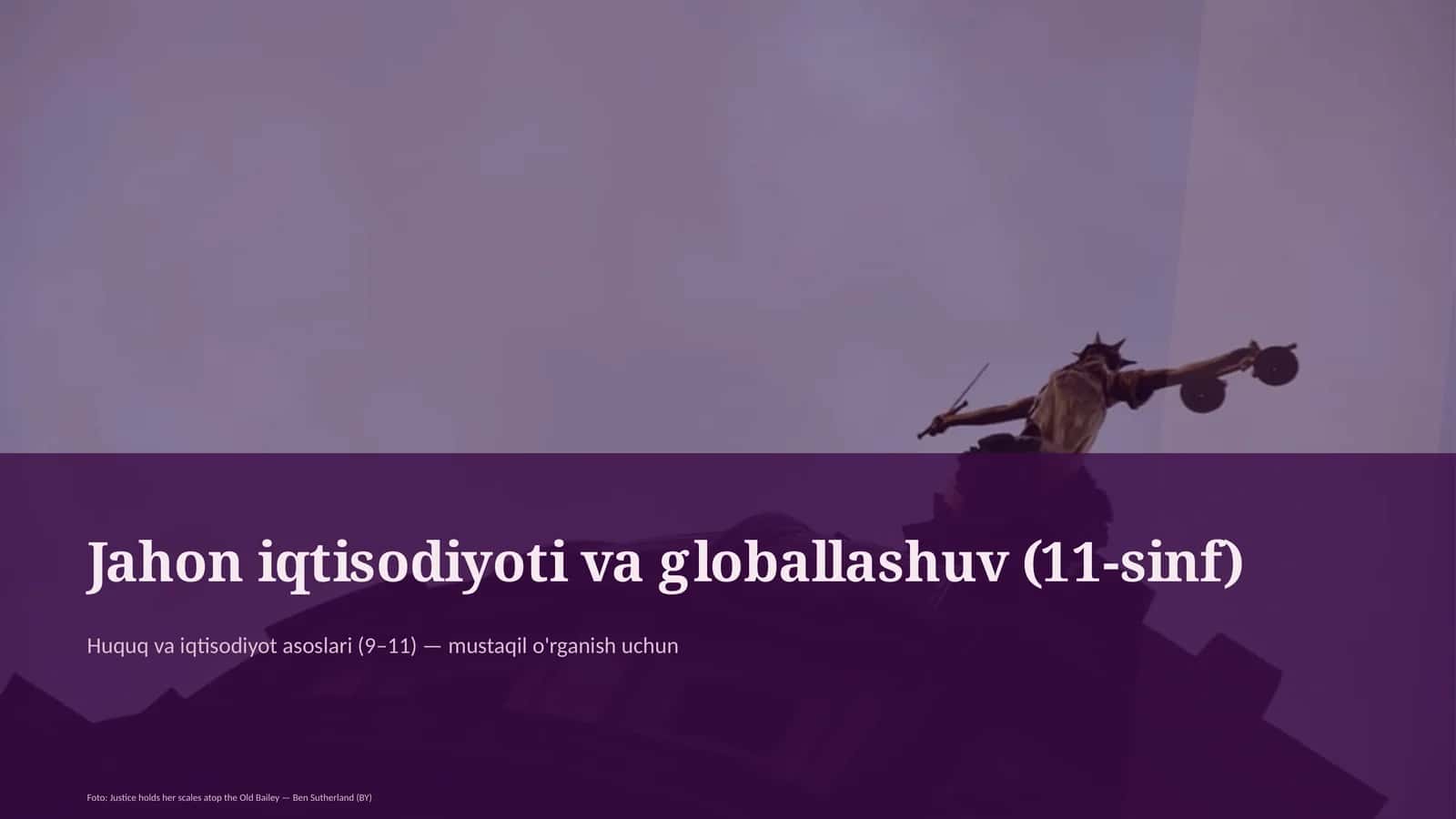 Huquq va iqtisodiyot asoslari (9–11) 1