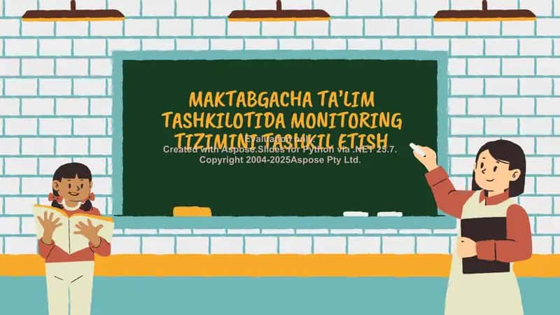 Maktabgacha ta’lim tashkilotida monitoring tizimini tashkil etish 1