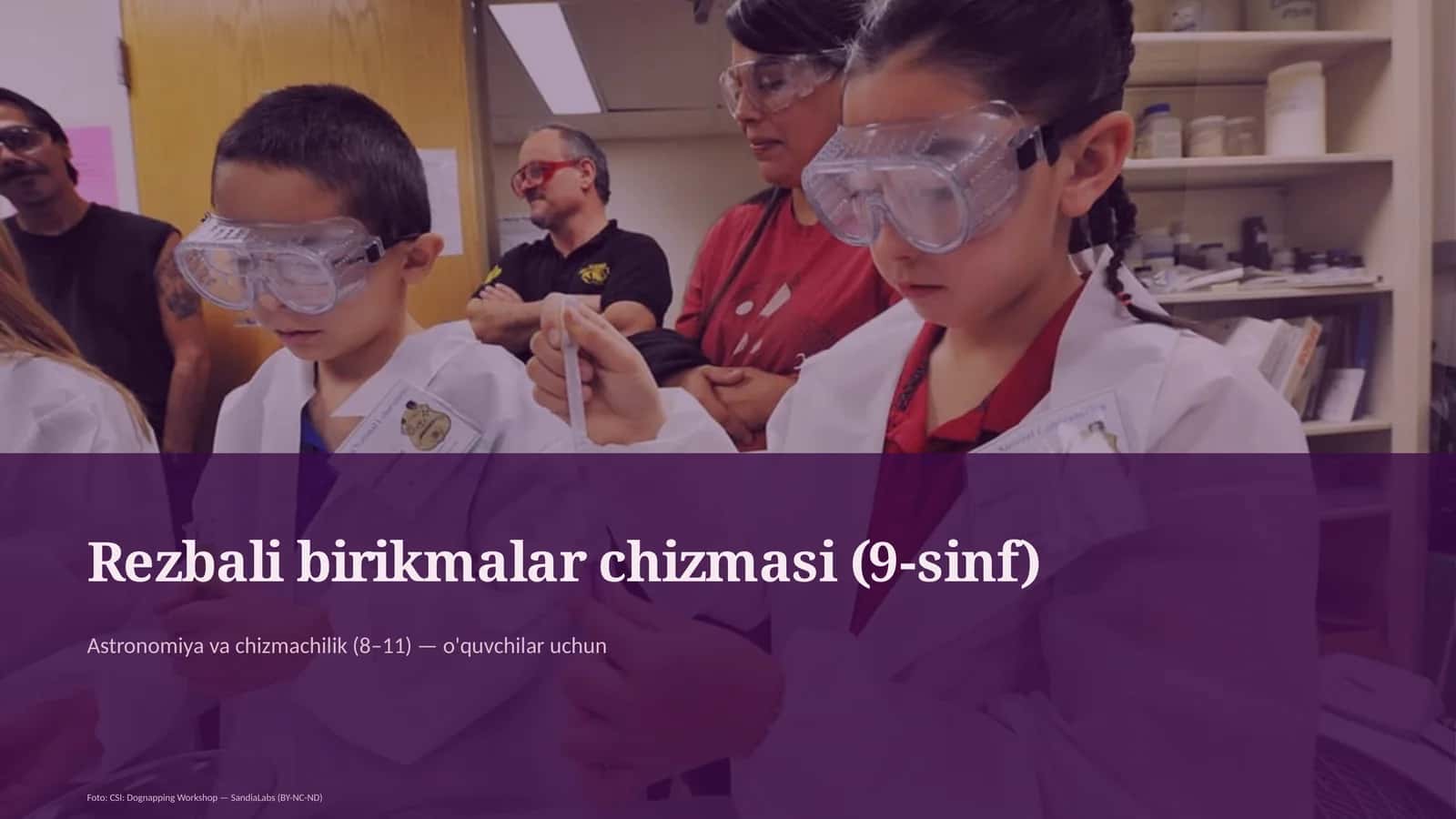 Rezbali birikmalar chizmasi (9-sinf) 1