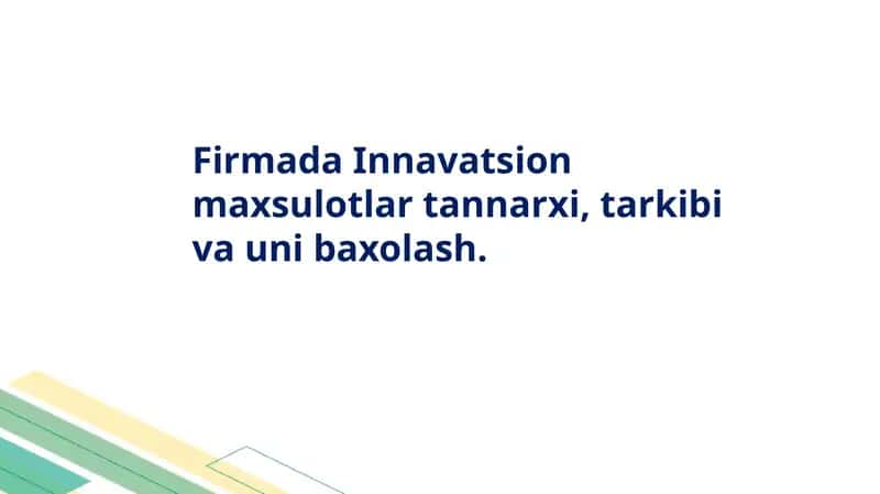 Innavatsion maxsulotlar 1