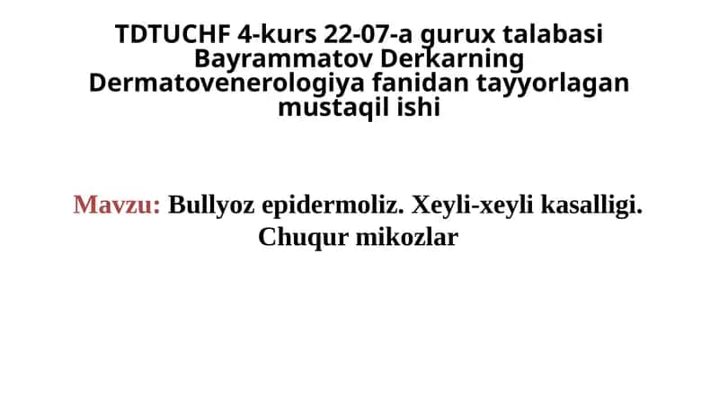 Bullyozepidermoliz 1
