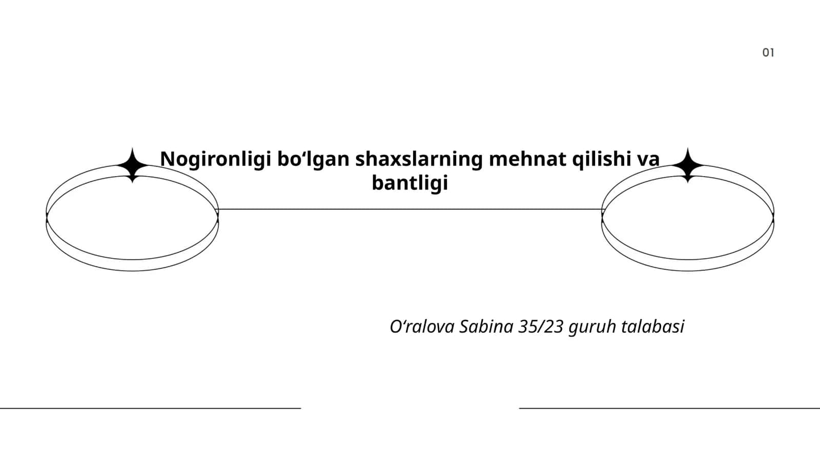 Nogironligi boʻlgan shaxslarning mehnat qilishi va bantligi 1
