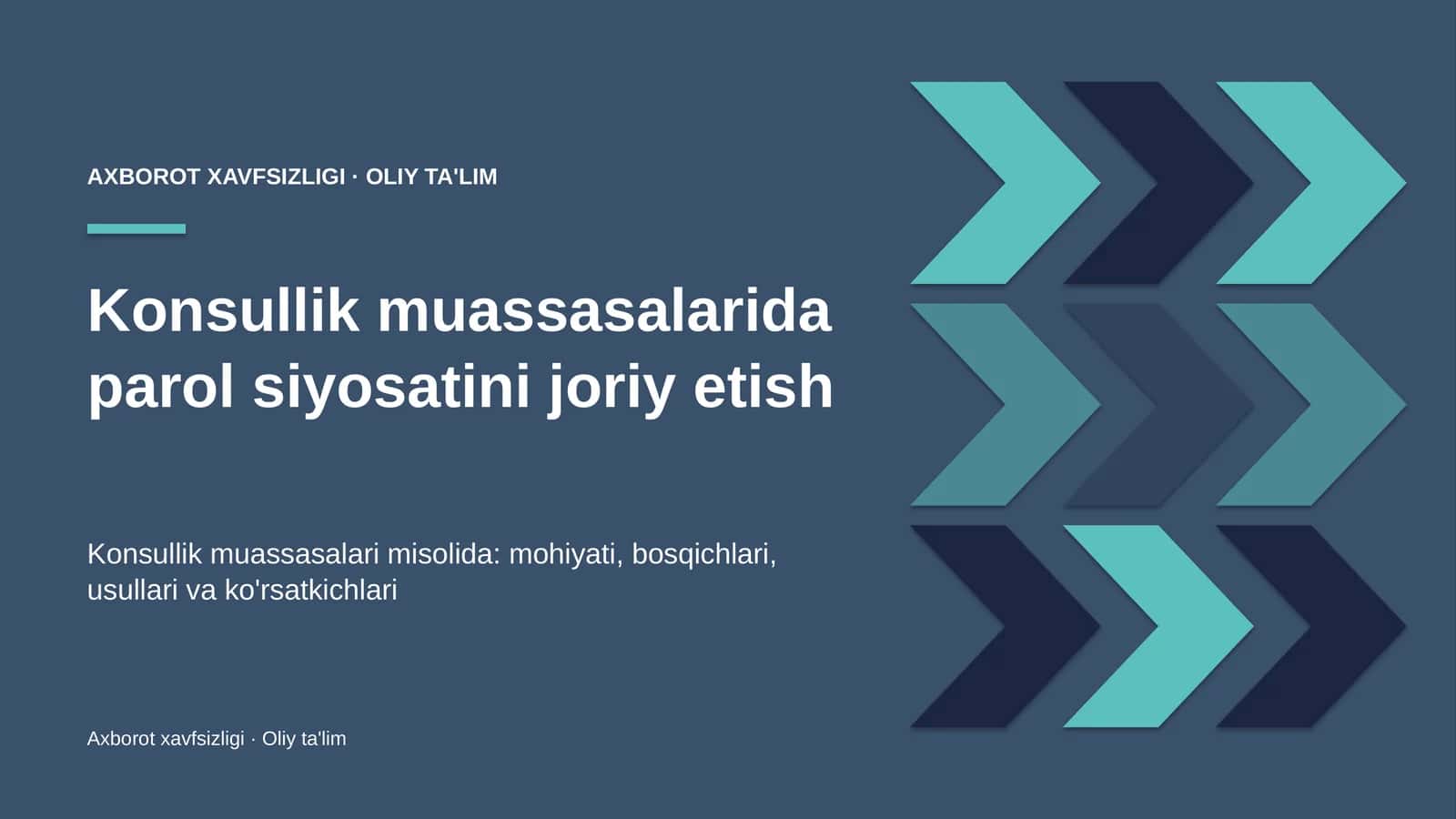 Konsullik muassasalarida parol siyosatini joriy etish 1