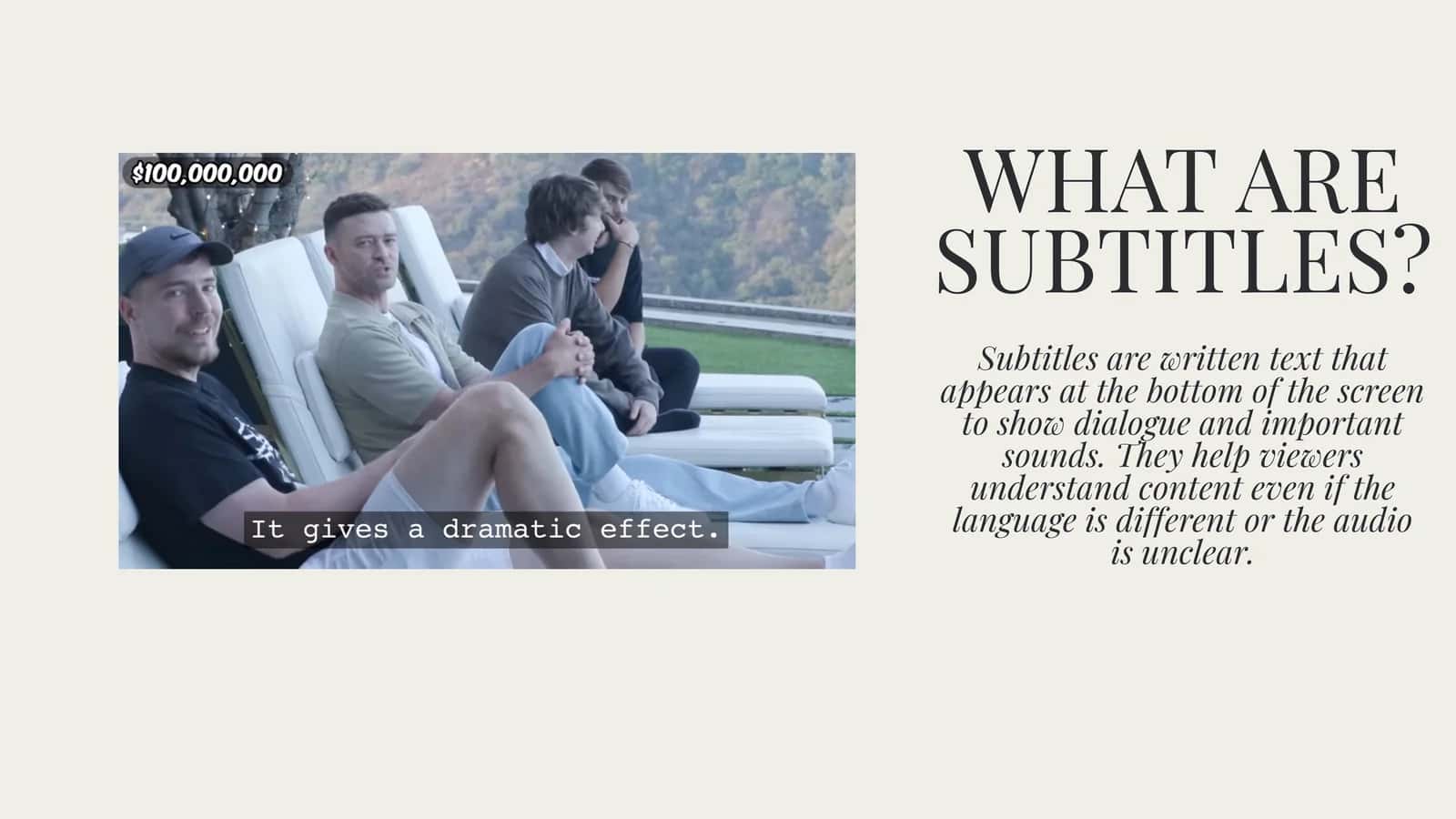 WHAT ARE SUBTITLES? 1