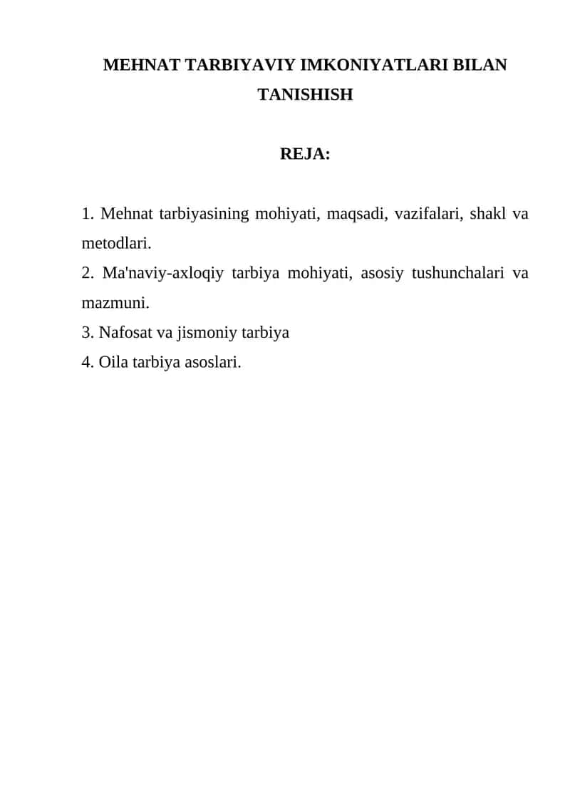 Mehnat Tarbiyaviy Imkoniyatlari Bilan Tanishish 1