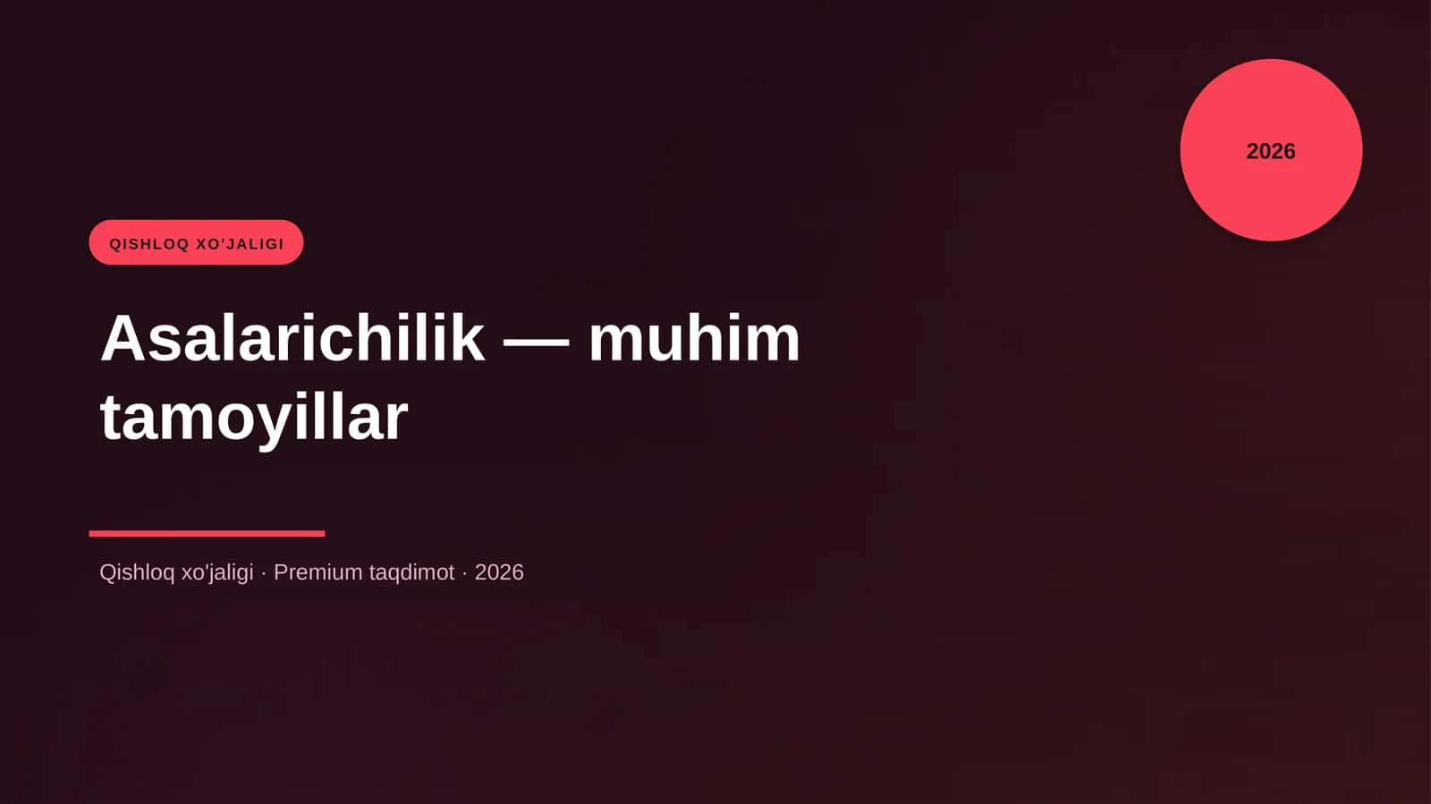 Asalarichilik - muhim tamoyillar 1