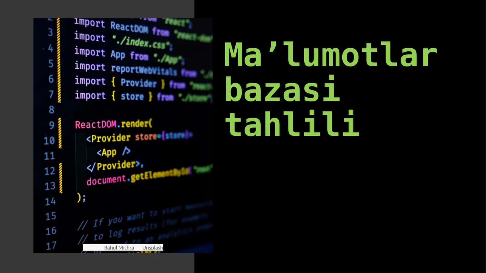 Ma’lumotlarbazasitahlili 1