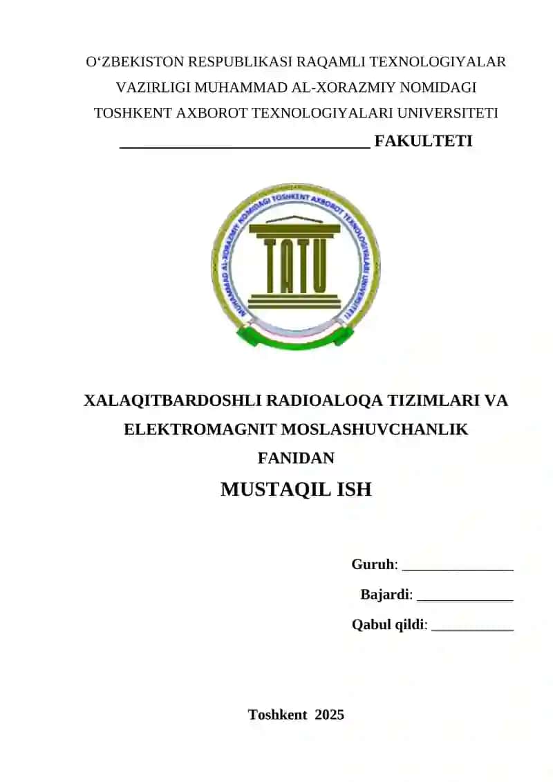Elektromagnit nurlanishning tabiiy va antropogen manbalari 1