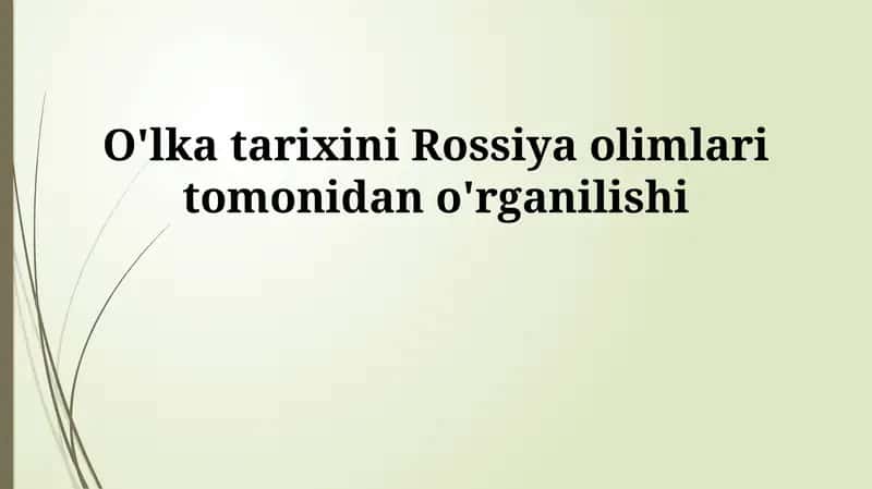 Mintaqaviy tarixni o'rganish 1