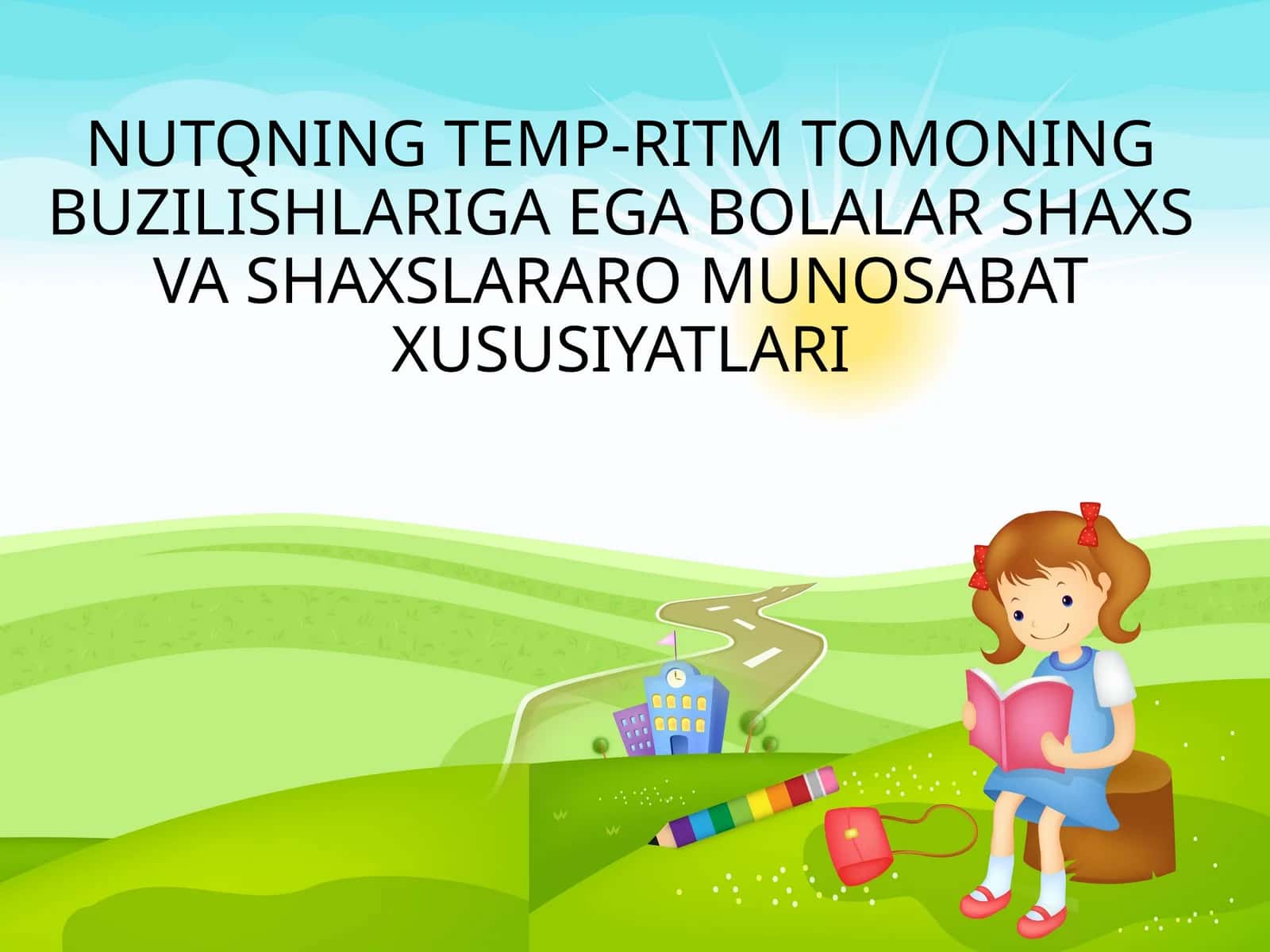 Nutqning temp-ritm tomoning buzilishlariga ega bolalar shaxs va shaxslararo munosabat xususiyatlari 1