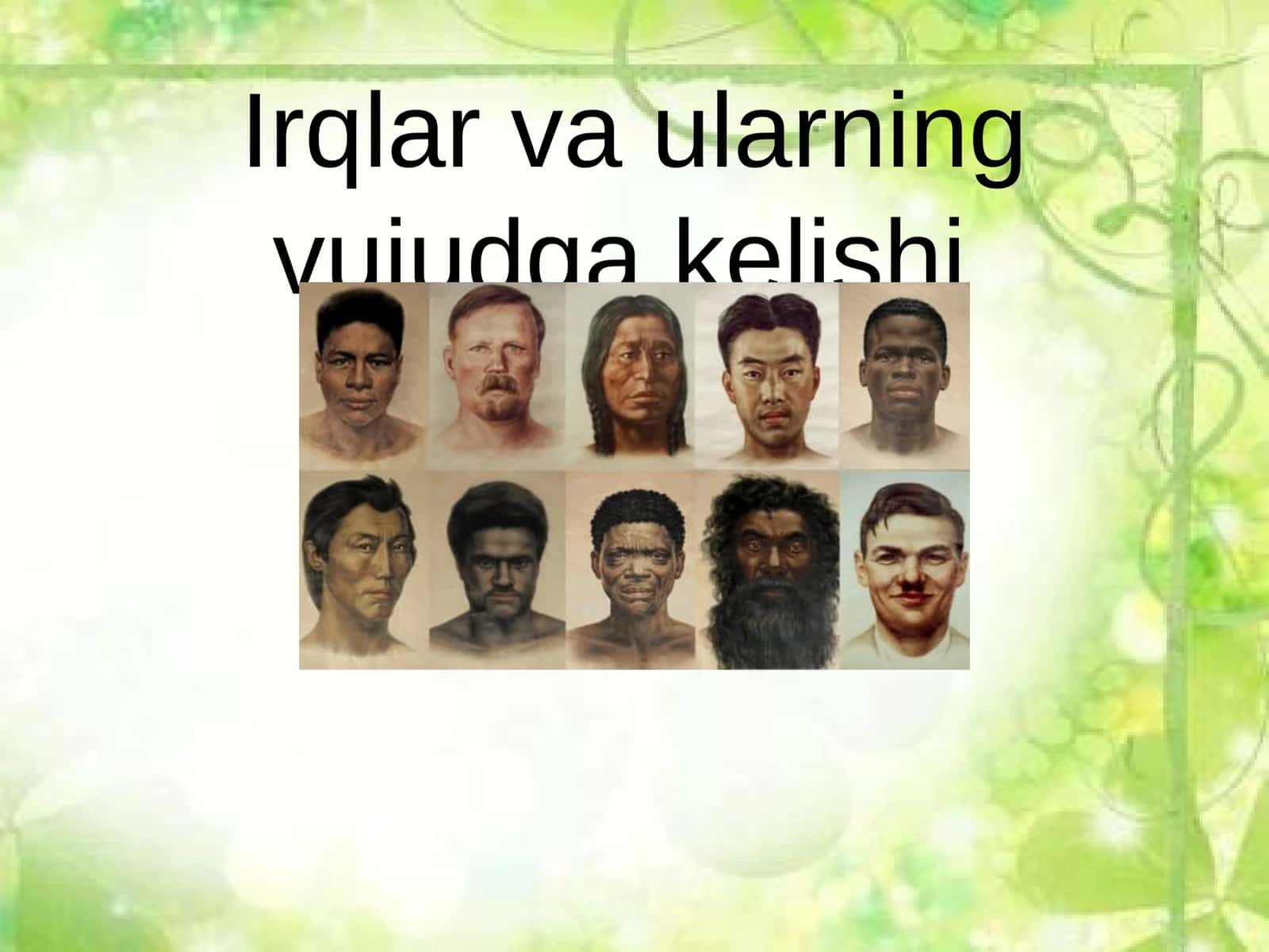 Irqlar va ularning vujudga kelishi 1