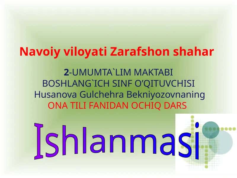 So'zturkumlari Ishlanmasi 1