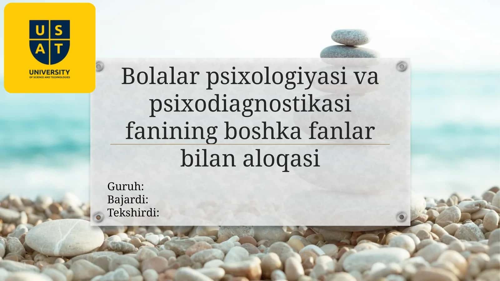 Bolalarpsixologiyasivapsixodiagnostikasifaniningboshkafanlarbilanaloqasi 1