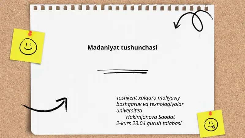 Madaniyat tushunchasi 1