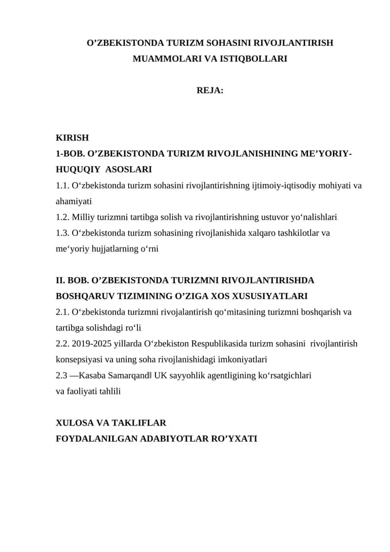 Kurs ishlar/Iqtisodiyot 1